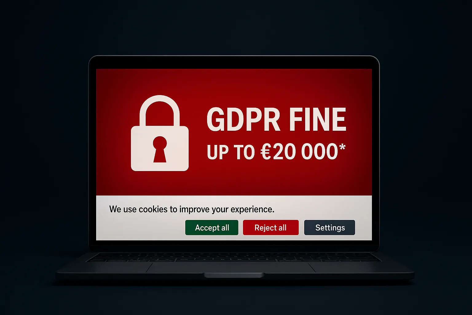 GDPR fines risk banner